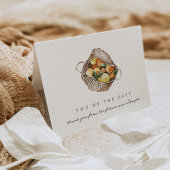 あなたはゼスト レモン ブライダルシャワーの主役 サンキューカード