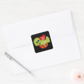 あなたはタートリー素晴らしタートルバレンタインデステッカー スクエアシール (封筒)