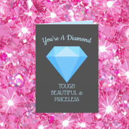 あなたはダイヤモンドの丈夫で美しい誕生日カード シーズンカード