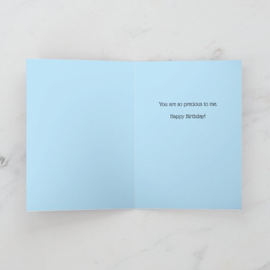 あなたはダイヤモンドの丈夫で美しい誕生日カード シーズンカード (内部)