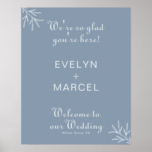 あなたはダスティブルーの歓迎を歓迎結婚する ポスター (正面)