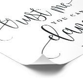 あなたはダンスバーのサインあなたのサイズを選択ラブリー フォトプリント            (角)