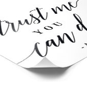 あなたはダンスバーのサインあなたのサイズスクリプトを選モダン択する フォトプリント (角)