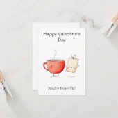 "あなたはティーアリフィック!" – かわいい&ユーモアたっぷりのバレンタイン カード (正面/裏面インサイチュ)