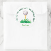 あなたはティーライフィックなゴルフのバレンタインシール ラウンドシール (バッグ)