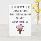 あなたはトッピング – アイスクリームラブ カード (黄色い花)