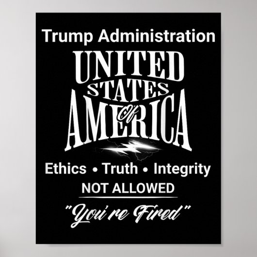 あなたはトランプ政権を打ち切った事実を伝える ポスター (正面)