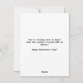 あなたはトリチェラトップス学校ディノバレンタインデー シーズンカード (裏面)