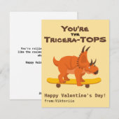 あなたはトリチェラトップス学校ディノバレンタインデー シーズンカード (正面/裏面)
