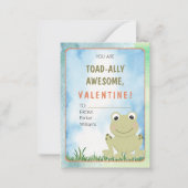 あなたはトータリー素晴らしバレンタインデー教室 ノートカード (正面)