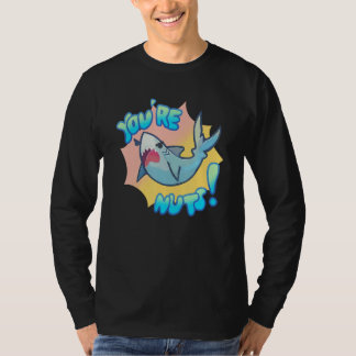 あなたはナッツ！キュートなサメのデザイン メンズ レディース キッズ Tシャツ