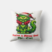 あなたはネコの一員！ミスター・キャット・フェスティブ・グランピー・キャット クッション (裏面)