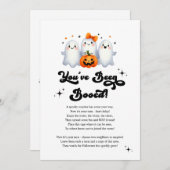 あなたはハロウィンで呪われました!近所のゲームカード 招待状 (正面/裏面)