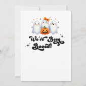 あなたはハロウィンにおどろかされた！ 街のゲームカード 招待状 (裏面)