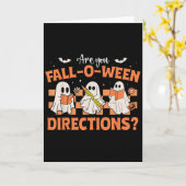 あなたはハロウィンの方向が面白い先生ハロです カード (黄色い花)