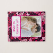 あなたはハングリー時のスパークリーハートピンク ジグソーパズル (横)