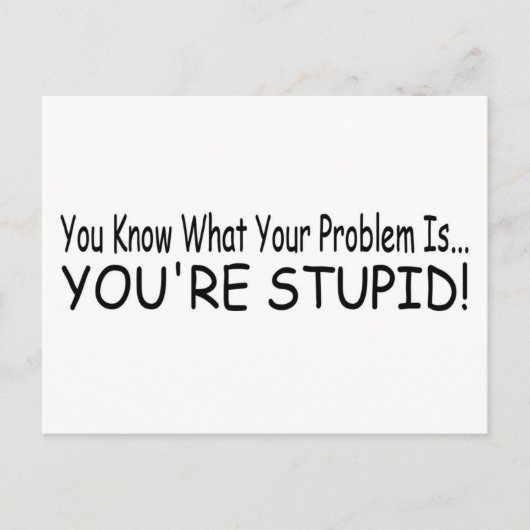 あなたはバカ！ ポストカード (正面)