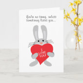 あなたはバニー無し、somebunny愛 カード (黄色い花)