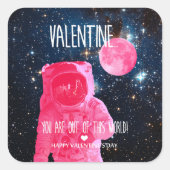 あなたはバレンタインの世界から出ている スクエアシール (正面)