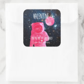 あなたはバレンタインの世界から出ている スクエアシール (バッグ)