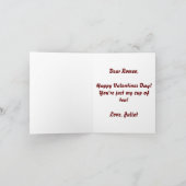 あなたはバレンタインを1杯 カード (内部)