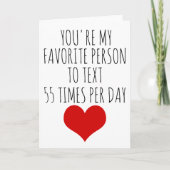 あなたはバレンタインデーカード私のお気に入りのな人 シーズンカード (正面)