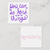 あなたはバレンタイン懸命を行うことができる ノートカード (正面/裏面)