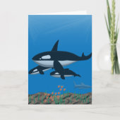 あなたはパパの鯨 カード (正面)