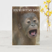 あなたはパパ父の日札ではない カード (黄色い花)