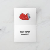 あなたはパパ誕生日/父のデイカードだと思う サンキューカード (内部)