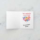 あなたはパーソナライズされたのお気に入りのスマイルの理由 カード (内部)