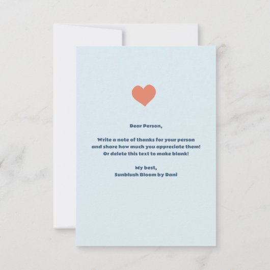 あなたはパーソナライズされたの救命救急の感謝のプン サンキューカード (裏面)