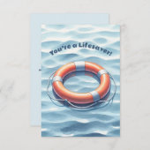 あなたはパーソナライズされたの救命救急の感謝のプン サンキューカード (正面/裏面)