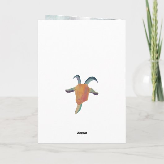 あなたはパーソナライズされたヤギ誕生日 カード (裏面)