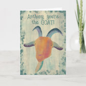 あなたはパーソナライズされたヤギ誕生日 カード (正面)