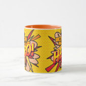 あなたはパーソナライズされた私のヒーロー漫画ブックアポップ・アートのート マグカップ (中央)