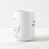 あなたはパーフェクトかわいい子猫 コーヒーマグカップ (中央)
