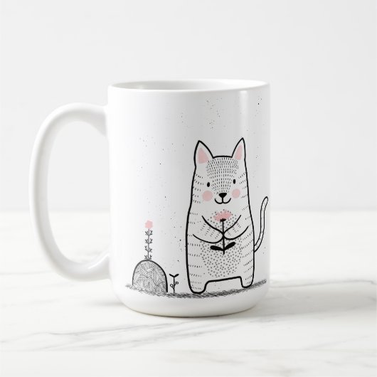 あなたはパーフェクトかわいい子猫 コーヒーマグカップ (左)