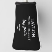 あなたはパー最高のパー白黒パーソナライズされた ゴルフヘッドカバー (回転90)