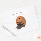 あなたはビーバー熱 スクエアシール (封筒)