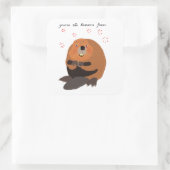 あなたはビーバー熱 スクエアシール (バッグ)