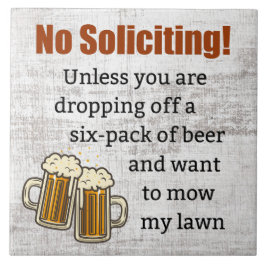 あなたはビールを下げなければ勧誘をしない タイル