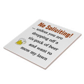 あなたはビールを下げなければ勧誘をしない タイル (側面)