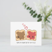 あなたはピーナッツバターとゼリーのかわいいが可愛い シーズンポストカード (スタンド正面)