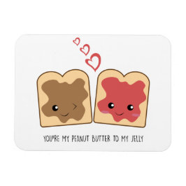 あなたはピーナッツバターをゼリーかわいいにかわいい マグネット