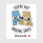 あなたはフォントの打撃を受おもしろいけない シール (シート)