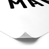 あなたはフォントの打撃を受おもしろいけない ポスター (角)