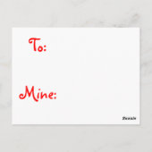 あなたはフクロウ ポストカード (裏面)