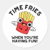 あなたはフードプリンを有する場合おもしろいのタイムフライ ラウンドシール (正面)