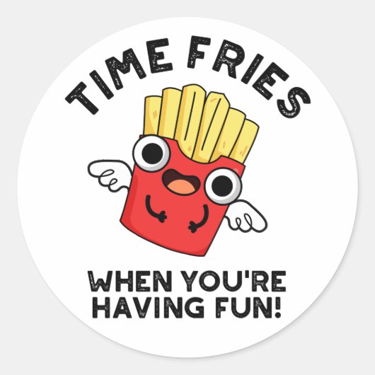 あなたはフードプリンを有する場合おもしろいのタイムフライ ラウンドシール (正面)